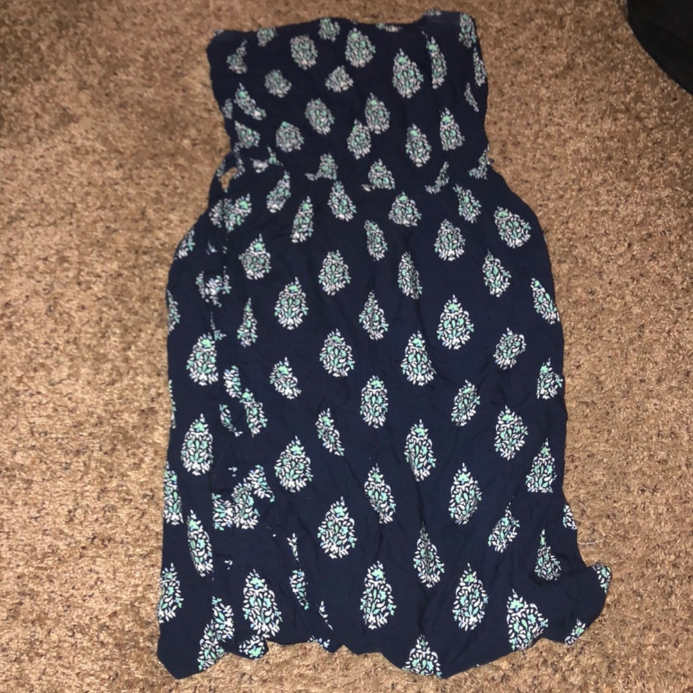 Long strapless summer dress